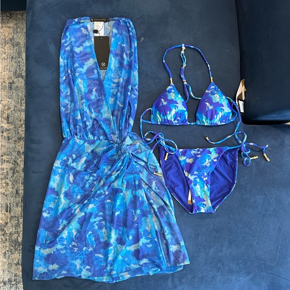 Vix Paula Hermanny Other - Vix Paula Hermanny- Yves Collection- Cover up and Bikini set - NWT- 3 Pieces Set